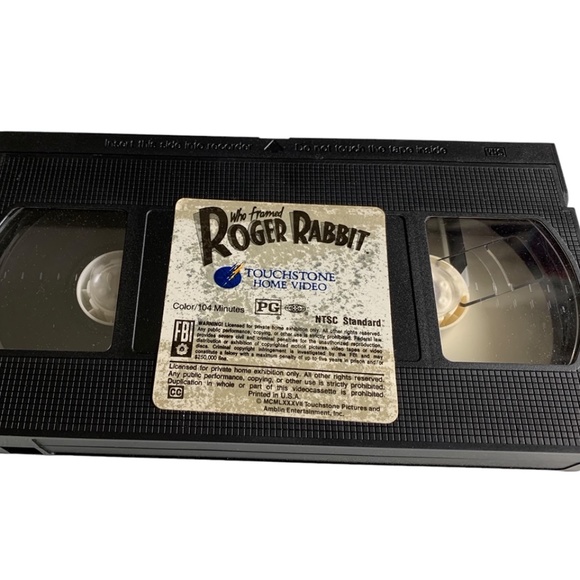 Who Framed Roger Rabbit VHS Tape - Picture 4 of 8